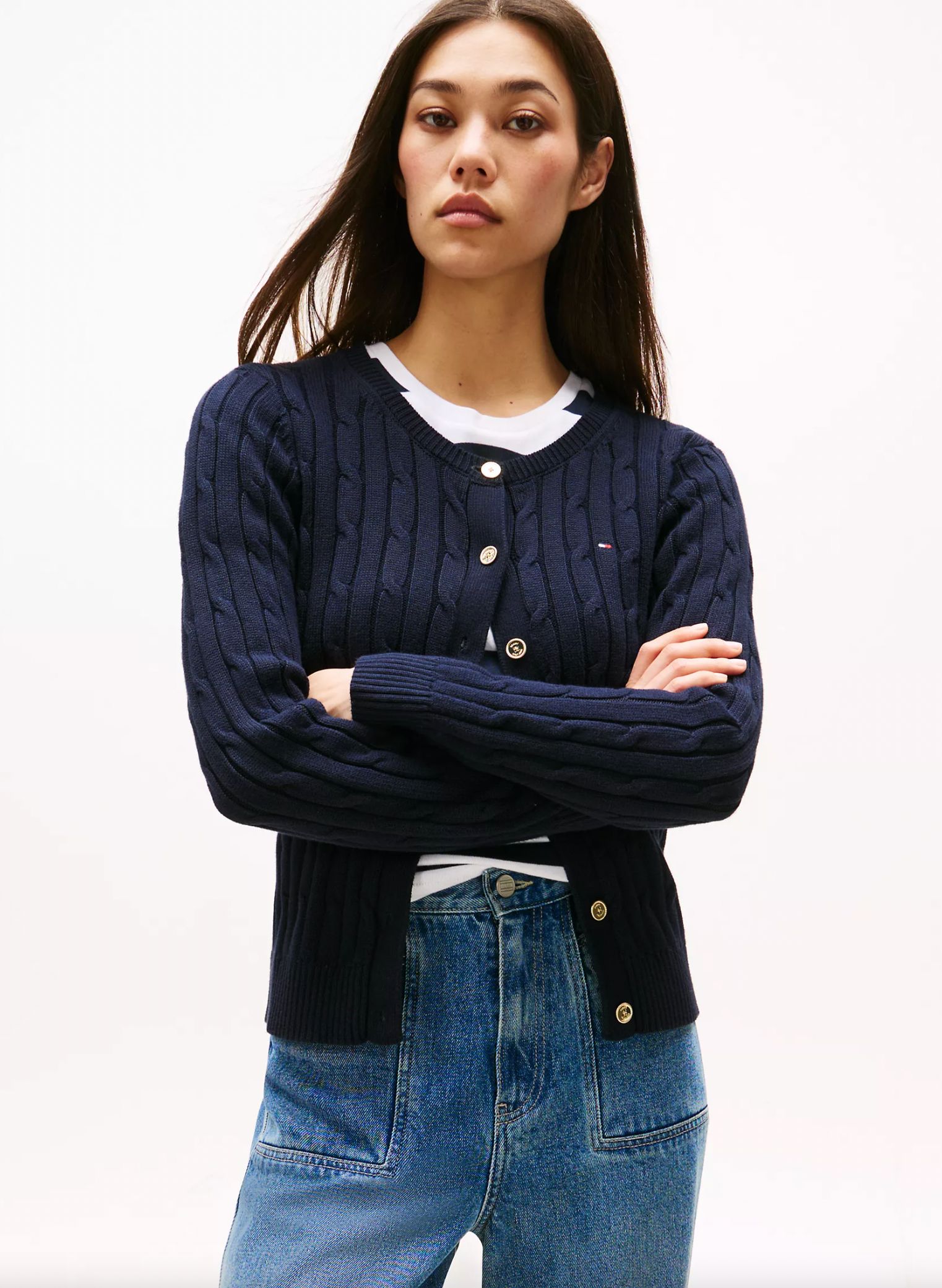 Classic Cable Knit Cardigan