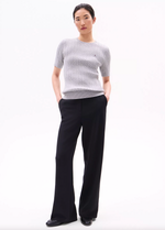 Short Sleeve Cable Knit Sweater