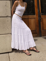 Tiered Midi Skirt