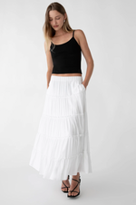 Tiered Midi Skirt