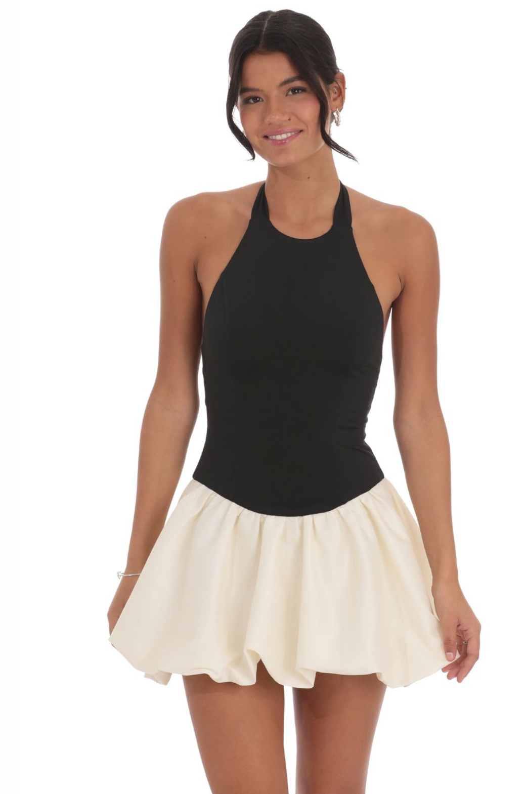 Halter Bubble Dress Elephant Clouds Apparel Halter Bubble Dress Elephant Clouds Apparel
