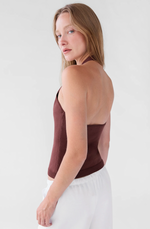 Halter Button Front Tank
