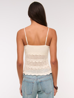 Crochet Style V Neck Cami