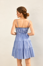 Better Off Eyelet Babydoll Tiered Mini Dress