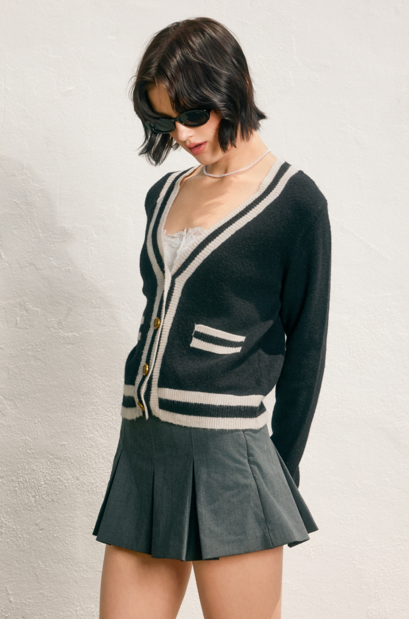 Elite V Neck Cardigan