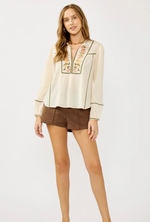 Sevina Embroidered Blouse