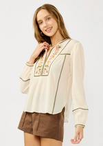 Sevina Embroidered Blouse