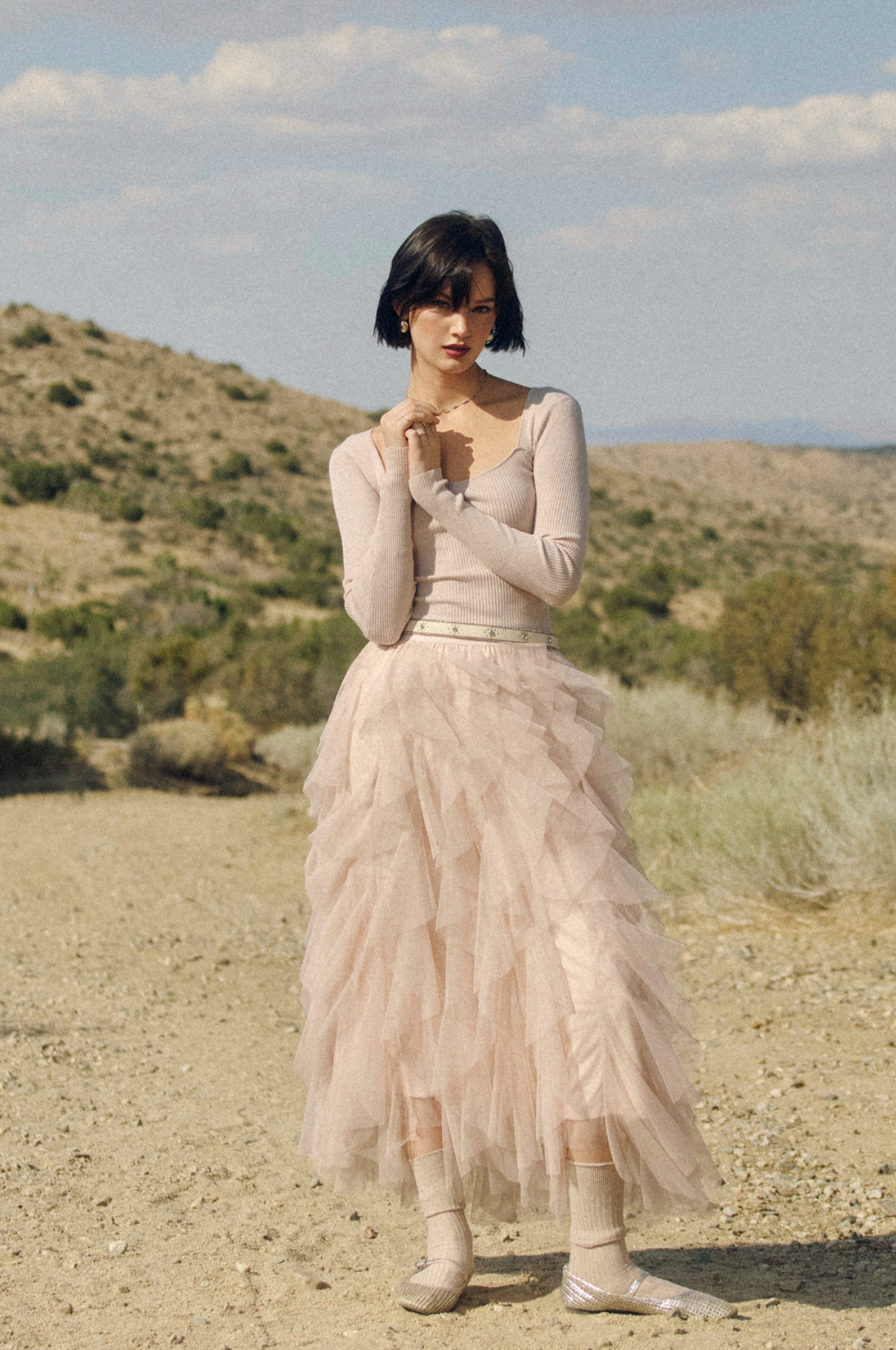 Ribbed Knit Cropped Top