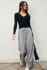 Fitted Knit Collared Sweater