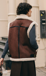 Camilla Shearling Vest Jacket