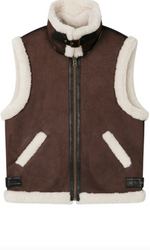 Camilla Shearling Vest Jacket