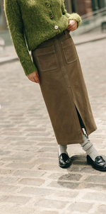 Debbie Denim Pencil Skirt