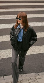 Heath Oversized Faux Leather Jacket