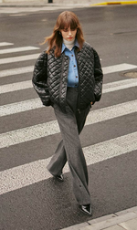 Heath Oversized Faux Leather Jacket