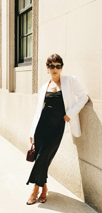 Kia Oversized Linen Blazer