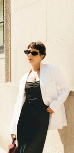 Kia Oversized Linen Blazer