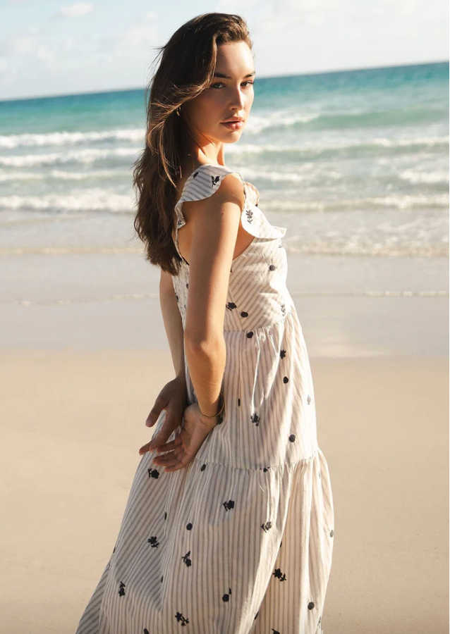 maribel maxi dress Maribel Embroidered Maxi Dress – Elephant Clouds Apparel