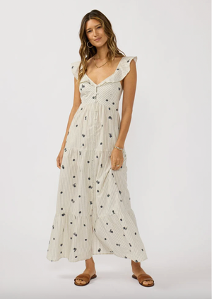 Maribel Embroidered Maxi Dress Elephant Clouds Apparel Maribel Embroidered Maxi Dress Elephant Clouds Apparel