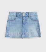 Girls Embroidered Denim Set