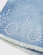 Girls Embroidered Denim Set