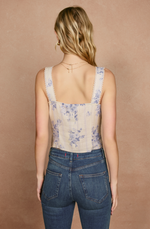 Poetic Bloom Lace Trim Tank Top-In Stock