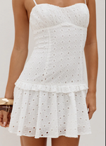 Grace Bustier Eyelet Mini Dress