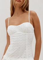 Grace Bustier Eyelet Mini Dress