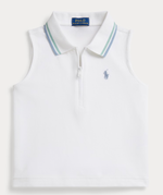 Girls Half-Zip Boxy Polo Set