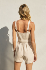 Heaven Sent Straight Neck Buckled Romper(In Stock)