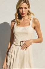 Heaven Sent Straight Neck Buckled Romper(In Stock)