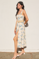 Love Galore Wicker Belt Midi Dress