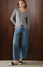 Evie Mid-Rise Barrel Jeans