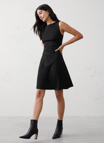 Soft Touch Shirred-Waist Knee-Length Dress