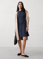 Soft Touch Shirred-Waist Knee-Length Dress