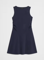 Soft Touch Shirred-Waist Knee-Length Dress