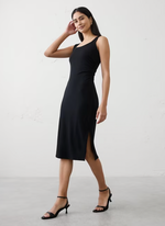 Side-Shirred Tank Midi Dress