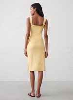 Side-Shirred Tank Midi Dress