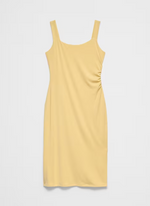 Side-Shirred Tank Midi Dress