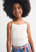 Girls Beaded Sweater Tank