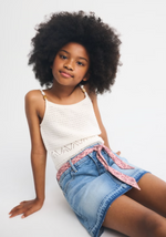 Girls Beaded Sweater Tank
