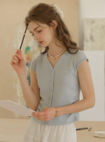 Blaire Simple V-Neck Blouse