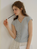 Blaire Simple V-Neck Blouse