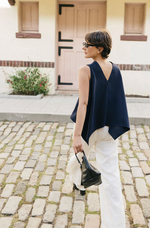 Didi Cowl Neck Flare Top