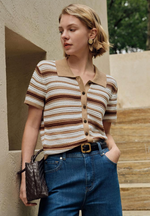 Dotty cotton crochet top