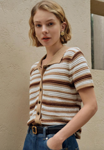 Dotty cotton crochet top