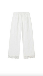 Dasha Eyelet Linen Pants
