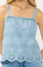 Leni Eyelet Tank Top