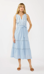 Yvette Embroidered Midi Dress