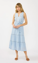 Yvette Embroidered Midi Dress