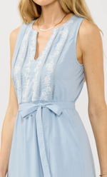Yvette Embroidered Midi Dress